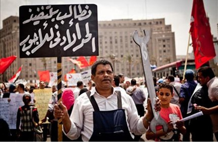 744 احتجاجا عماليا بمصر منذ مايو 2016 (انفوغراف)